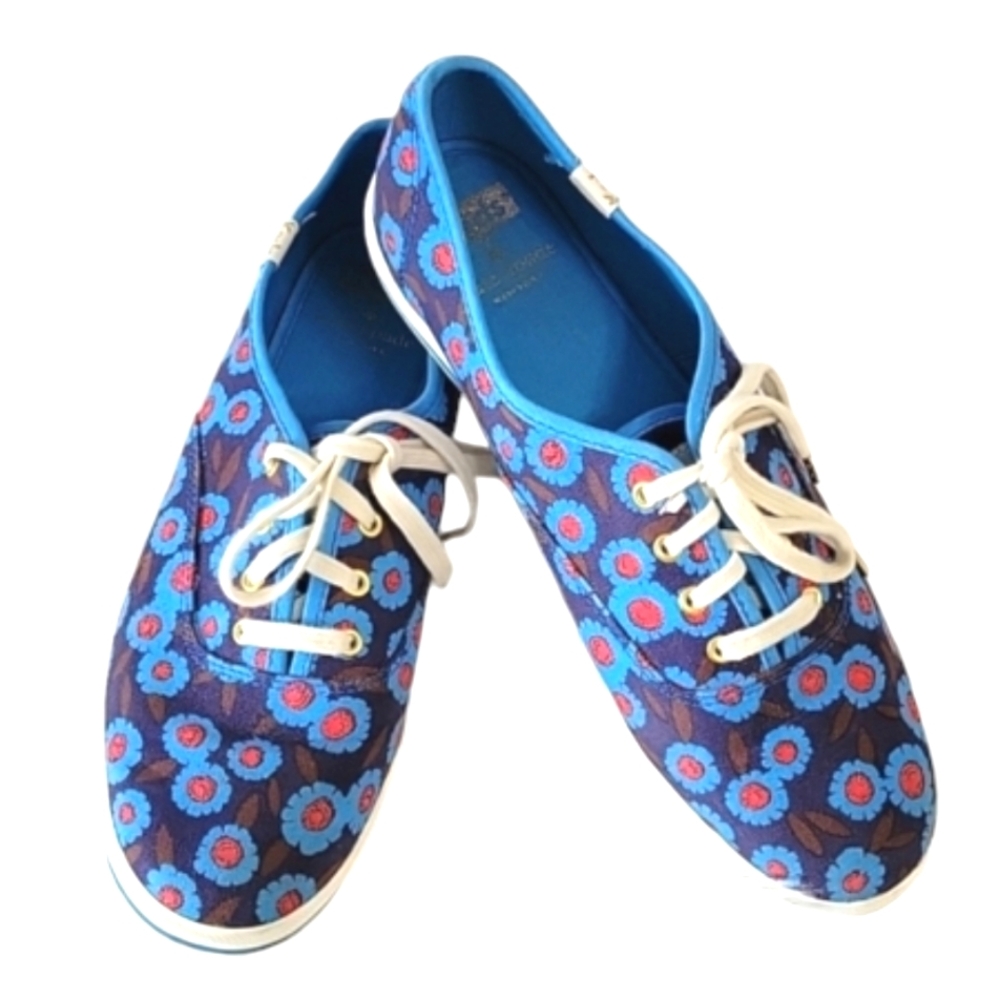 Kate Spade floral printed canvas sneakers women's size 8.5